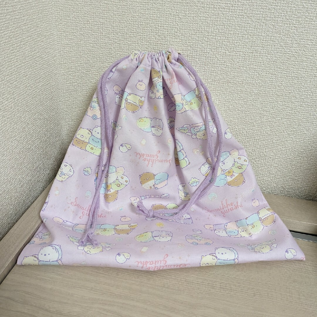 ゆきたま様専用　すみっコ　巾着 キッズ/ベビー/マタニティのこども用バッグ(ランチボックス巾着)の商品写真