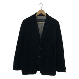 コムデギャルソンオム(COMME des GARCONS HOMME)のCOMME des GARCONS HOMME / コムデギャルソンオム | 2007AW | 製品洗い コーデュロイ 裏地チェック 2B テーラードジャケット | S | ブラック | メンズ(その他)