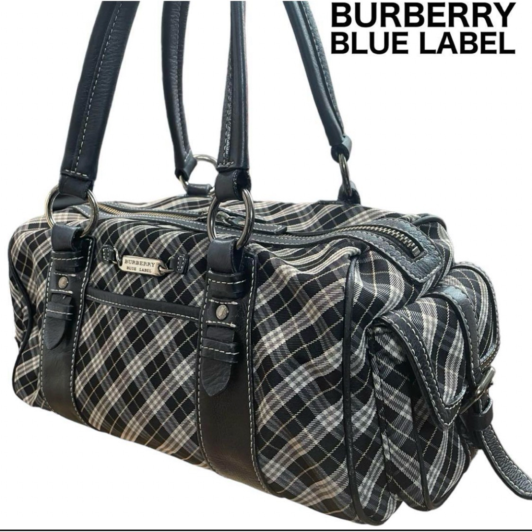 良品　BURBERRY BLUE LABEL ハンドバッグ　ノバチェック