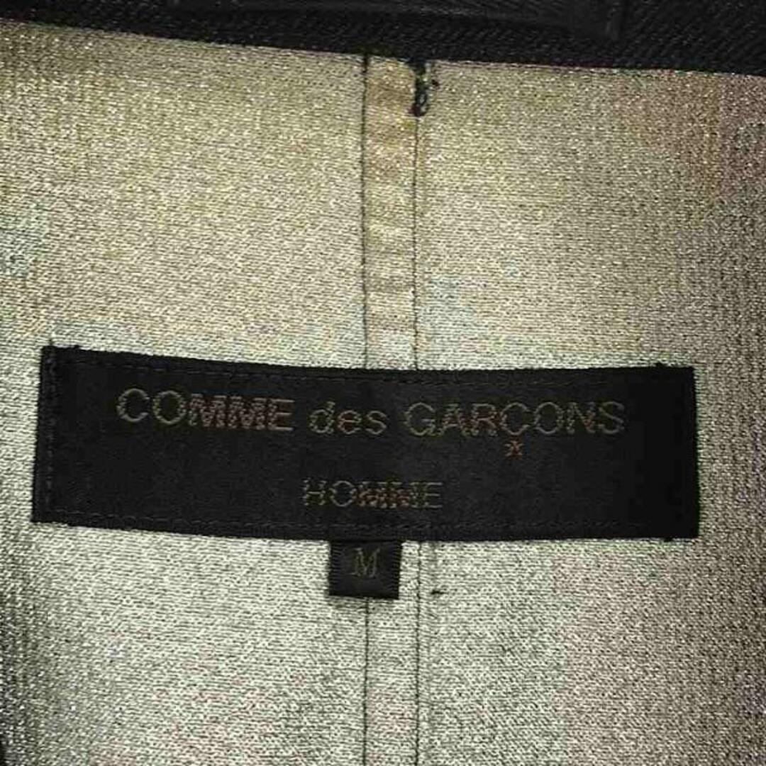 COMME des GARCONS HOMME(コムデギャルソンオム)のCOMME des GARCONS HOMME / コムデギャルソンオム | 2002AW | 製品洗い ウール混 ボンディング 裾切替 3B テーラードジャケット | M | ブラック | メンズ メンズのジャケット/アウター(その他)の商品写真