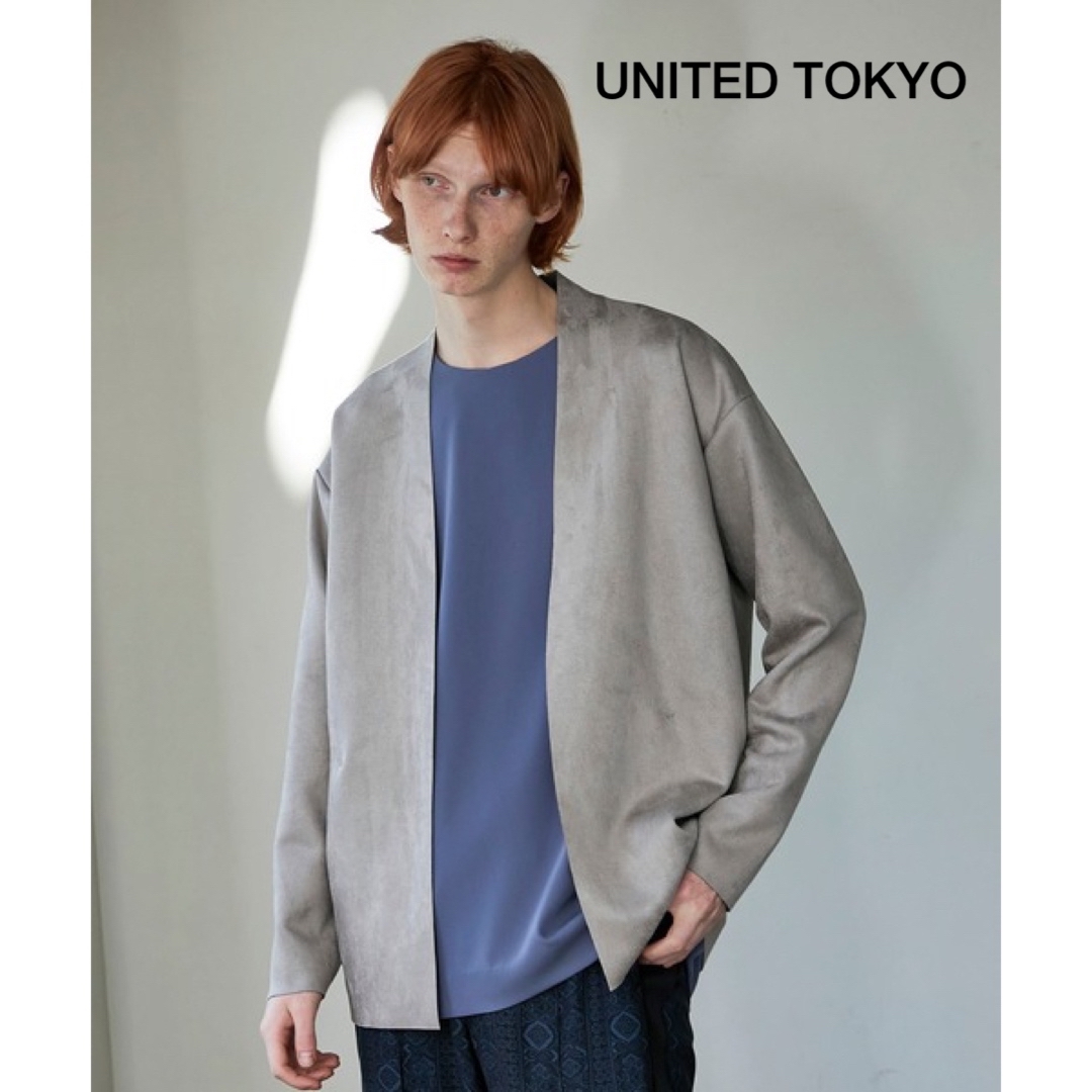 UNITED TOKYO(ユナイテッドトウキョウ)のUNITED TOKYO ネオスウェード カーディガン グレー メンズ メンズのトップス(カーディガン)の商品写真