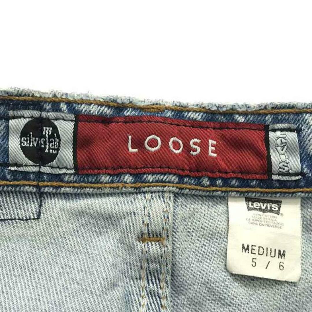 Levi's(リーバイス)のLevi's / リーバイス | 90s ヴィンテージ USA製 SILVERTAB LOOSE シルバータブ ルーズ デニムパンツ | MIDIUM 5/6 | インディゴ | レディース レディースのパンツ(その他)の商品写真