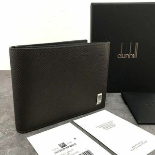 ダンヒル(Dunhill)の未使用品 dunhill 二つ折り財布 こげ茶 レザー 493(折り財布)