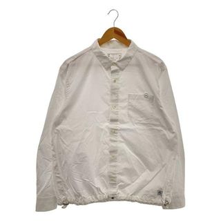 サカイ(sacai)の【美品】  sacai / サカイ | 2023SS | Thomas Mason S Cotton Poplin L/S Shirt トーマスメイソン S刺しゅう コットンポプリン ドローコードシャツ | 3 | ホワイト | メンズ(Tシャツ/カットソー(七分/長袖))