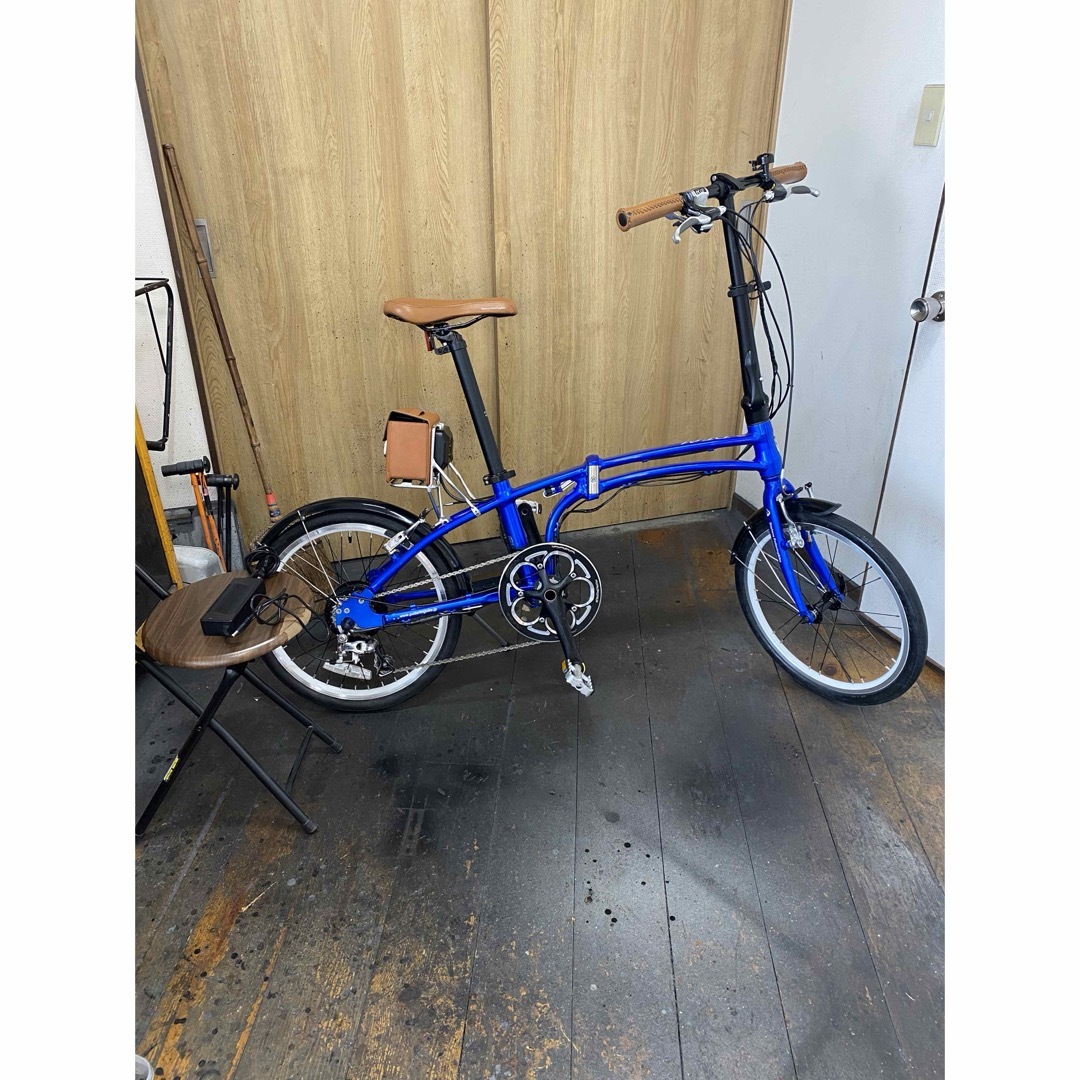 中古車　電動自転車　デイトナ ポタリングバイク DE01　20インチ　9段　美品 スポーツ/アウトドアの自転車(自転車本体)の商品写真