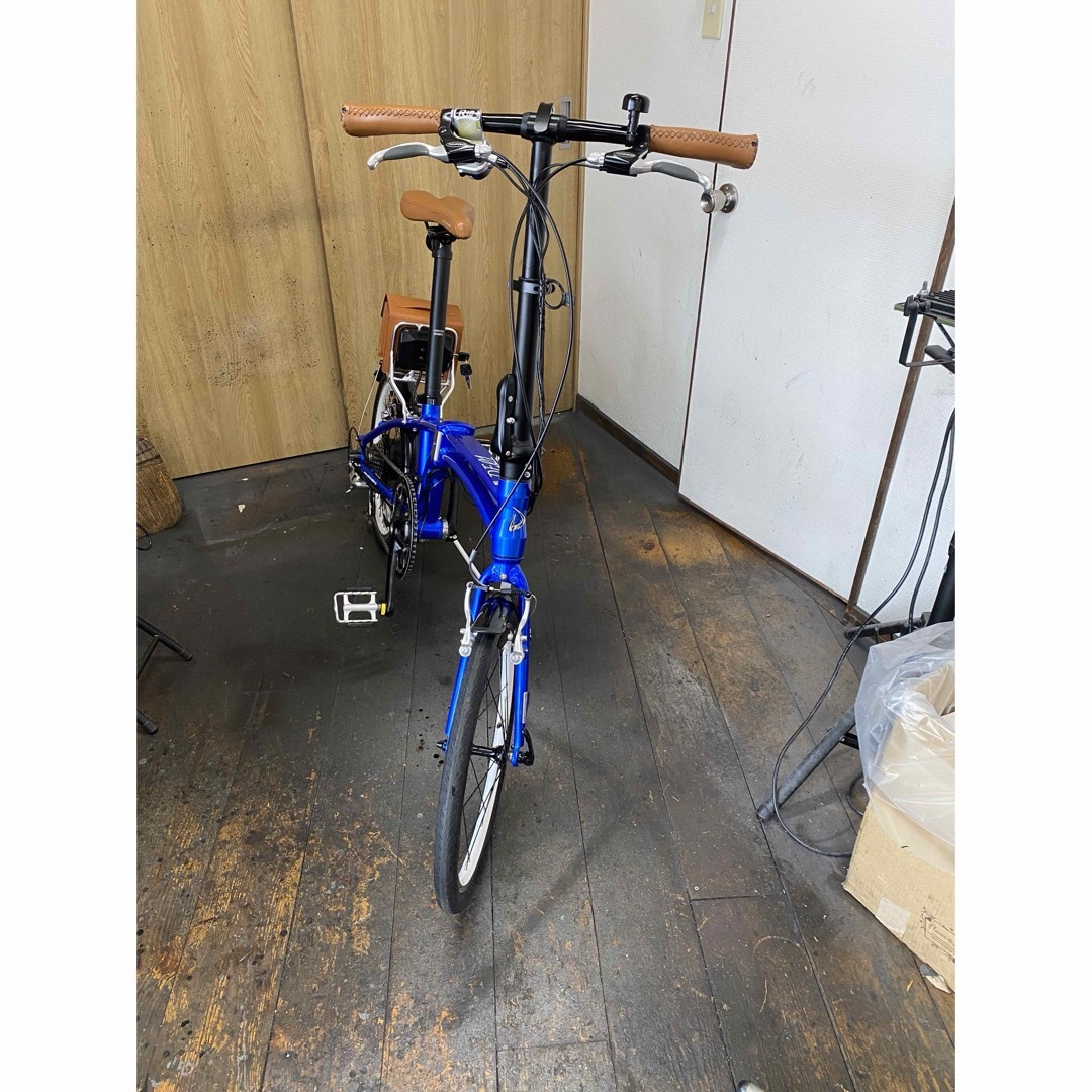 中古車　電動自転車　デイトナ ポタリングバイク DE01　20インチ　9段　美品 スポーツ/アウトドアの自転車(自転車本体)の商品写真