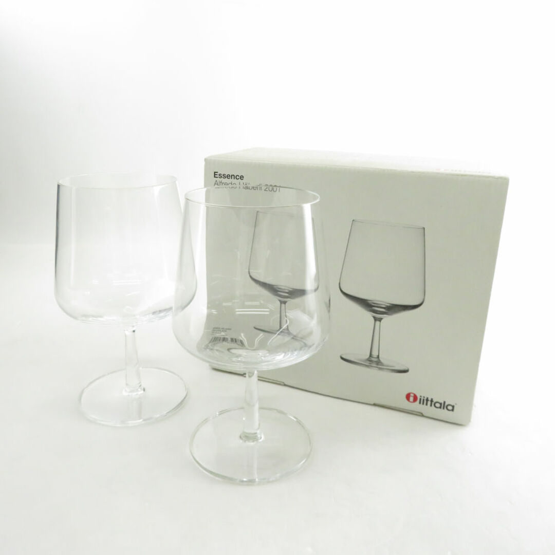 iittala(イッタラ)の美品 iittala イッタラ Essence ビアグラス 2点 ペア クリア ビール 480ml 北欧 SU5454B4  インテリア/住まい/日用品のキッチン/食器(グラス/カップ)の商品写真