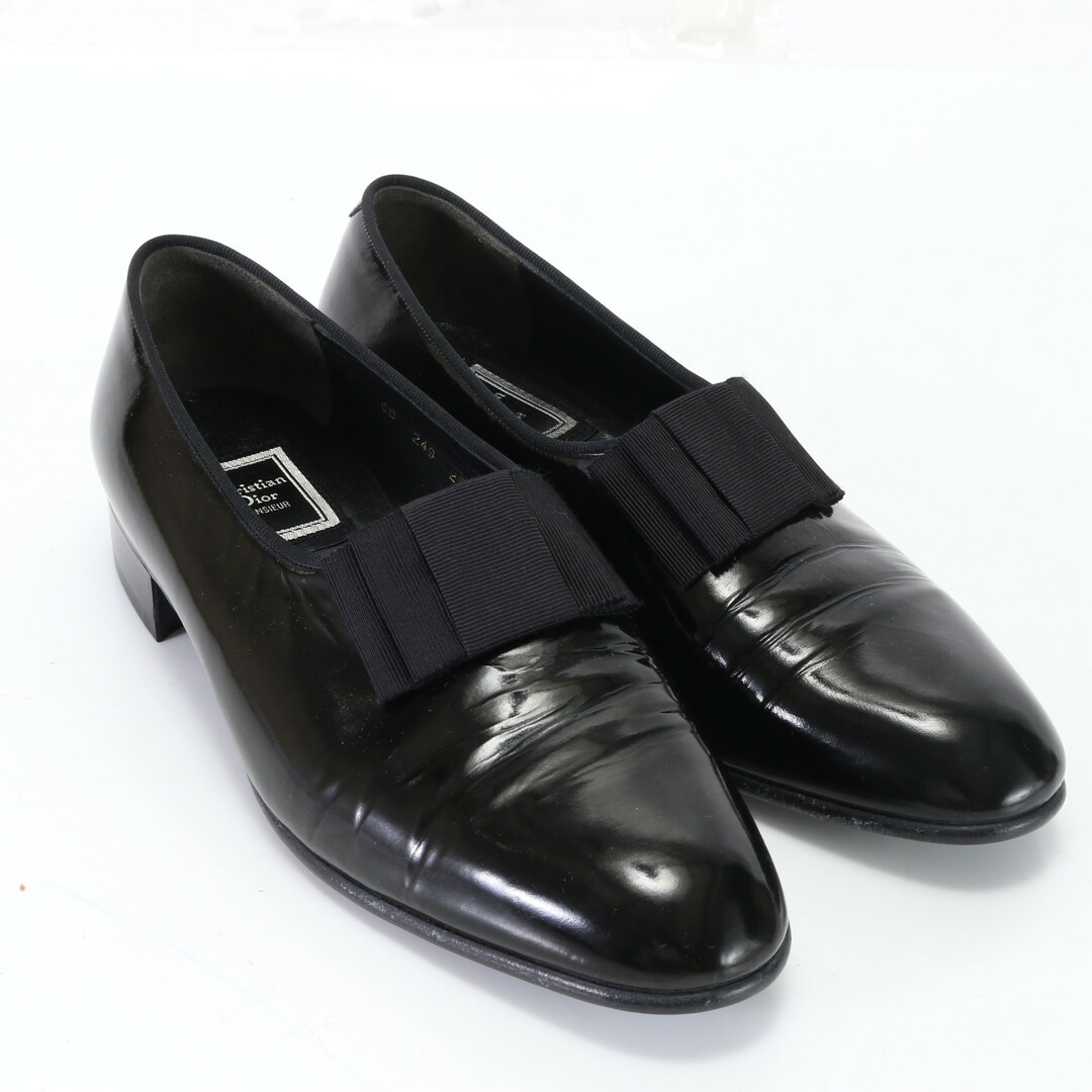 Christian Dior(クリスチャンディオール)のクリスチャンディオール ローファー ドレスシューズ リボン ブラック 黒 40 27cm 相当 CD 249 25 ビジネス 紳士 靴 メンズ EPM M8-1 メンズの靴/シューズ(ドレス/ビジネス)の商品写真