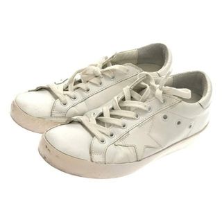 ゴールデングース(GOLDEN GOOSE)のGOLDEN GOOSE / ゴールデングース | レザー ローカットスニーカー | 37 | ホワイト | レディース(スニーカー)