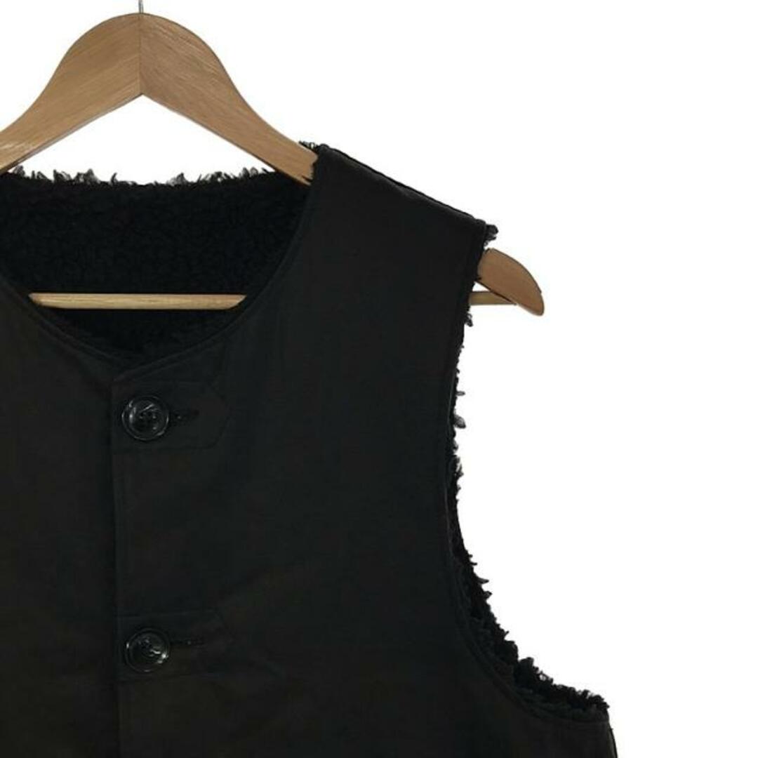 Engineered Garments(エンジニアードガーメンツ)のEngineered Garments / エンジニアドガーメンツ | over vest / リバーシブル ボア オーバーベスト | M | ブラック | メンズ メンズのトップス(ベスト)の商品写真