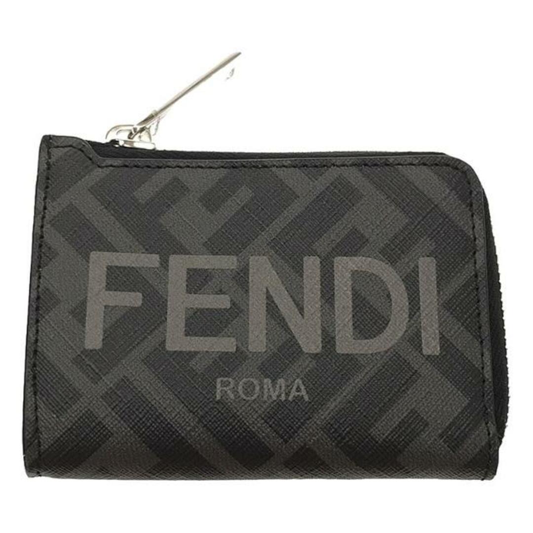 FENDI(フェンディ)の【新品】  FENDI / フェンディ | ズッカ柄 ロゴプリント カード コインケース | グレー | メンズ メンズのファッション小物(長財布)の商品写真