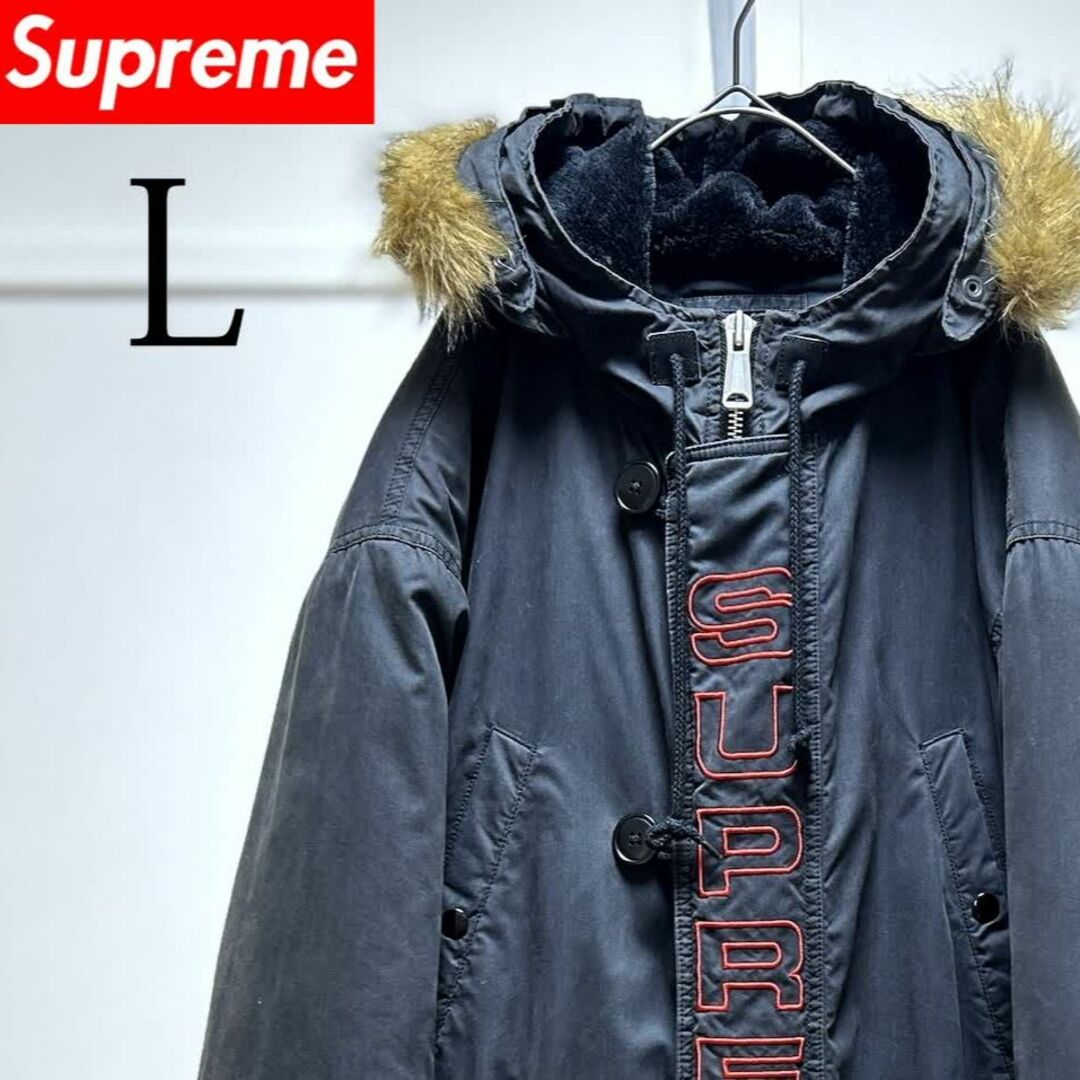 Supreme(シュプリーム)のシュプリームSupreme Spellout N-3B Parka/コート/L メンズのジャケット/アウター(モッズコート)の商品写真