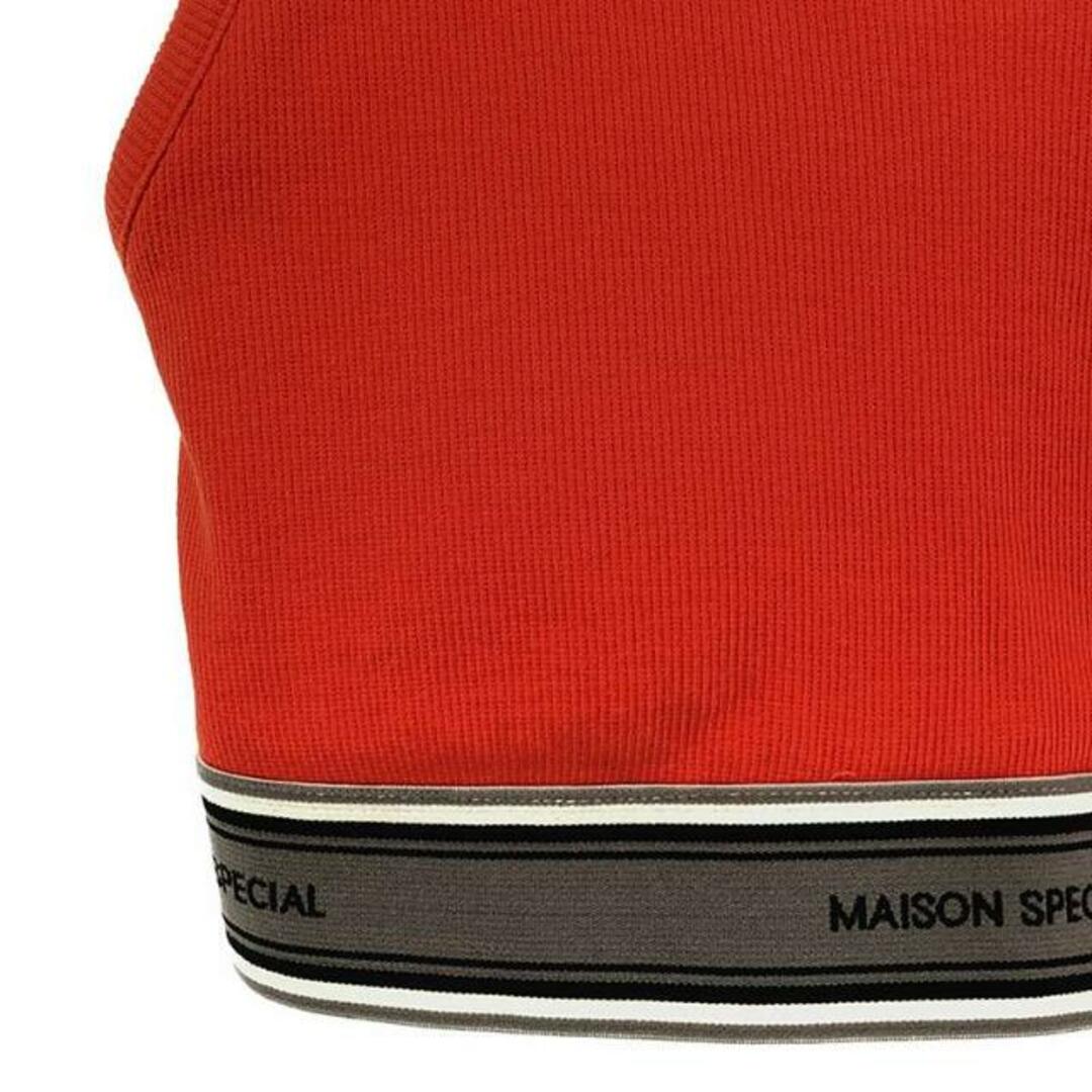 MAISON SPECIAL(メゾンスペシャル)のMaison Special / メゾンスペシャル | ジャガードゴムタンクトップス | F | オレンジ | レディース レディースのトップス(タンクトップ)の商品写真