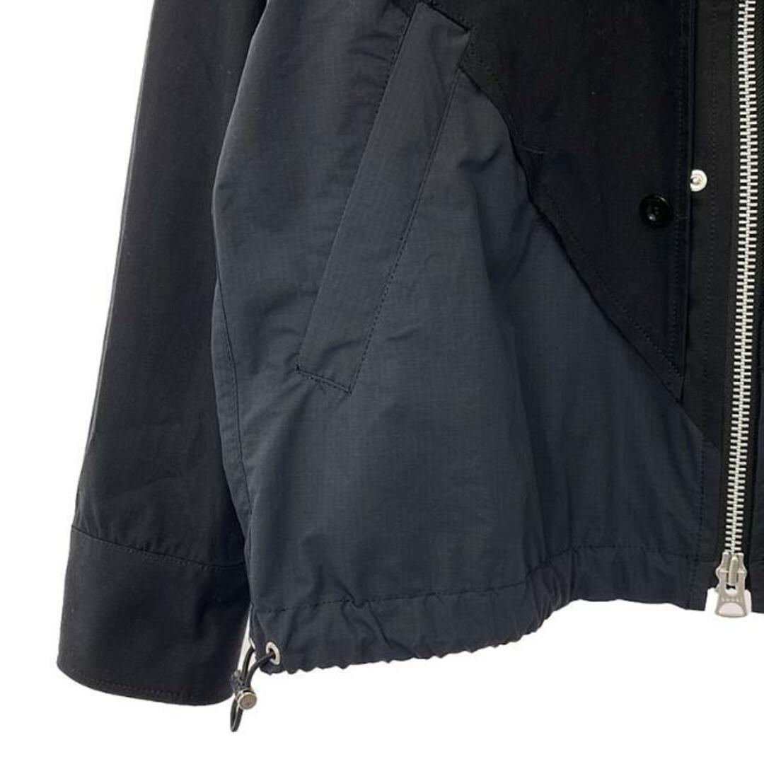 sacai(サカイ)の【新品】  sacai / サカイ | 2021SS | Solid Mix Blouson 異素材切替 ソリッド ミックス ブルゾン ジャケット | 3 | ブラック | メンズ メンズのジャケット/アウター(その他)の商品写真