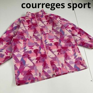 クレージュ(Courreges)の90's オールド クレージュスポーツ　フリース 総柄　古着女子　日本製(ブルゾン)