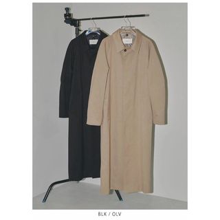 トゥデイフル(TODAYFUL)の新品未使用todayful  Raglan Twill Coat 黒38(ロングコート)