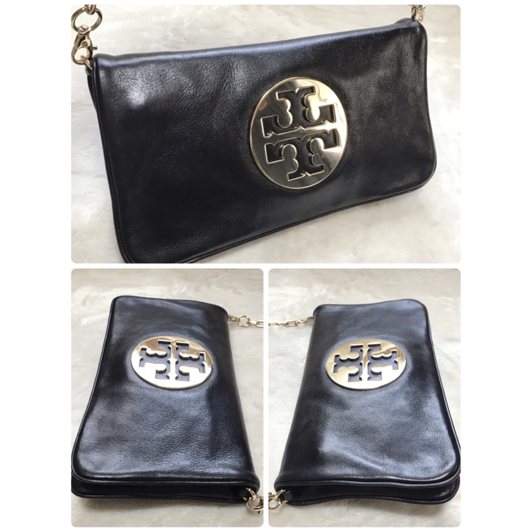 Tory Burch(トリーバーチ)の美品 TORY BURCH ロゴ チェーン 2way ショルダーバッグ クラッチ レディースのバッグ(ショルダーバッグ)の商品写真