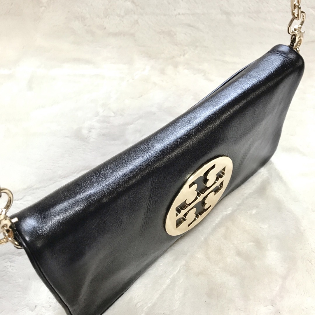 Tory Burch(トリーバーチ)の美品 TORY BURCH ロゴ チェーン 2way ショルダーバッグ クラッチ レディースのバッグ(ショルダーバッグ)の商品写真