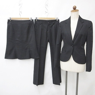 アンタイトル(UNTITLED)のアンタイトル スーツ 3点セット ジャケット パンツ スカート 黒 1(スーツ)