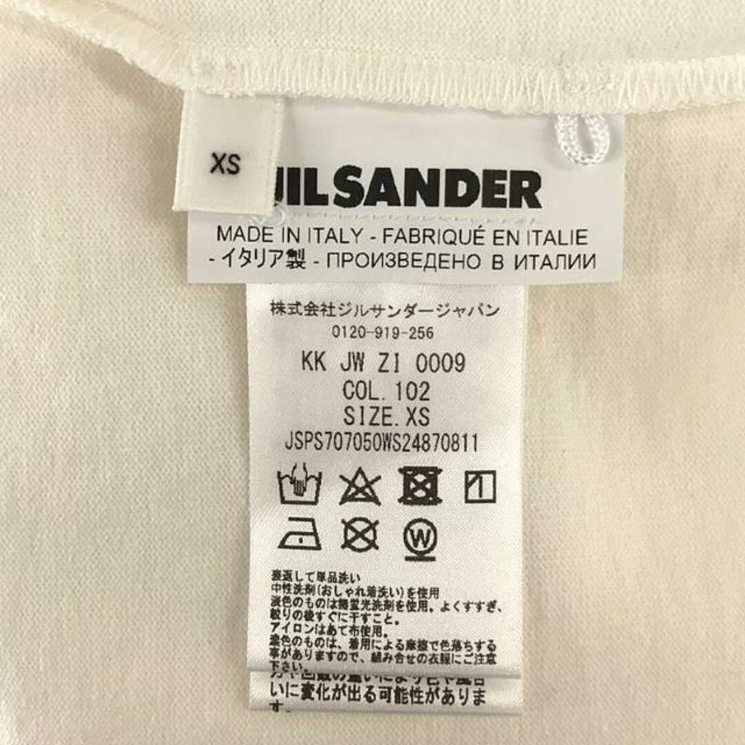 Jil Sander(ジルサンダー)の【美品】  JIL SANDER / ジルサンダー | ロゴプリント クルーネック Tシャツ | XS | ホワイト | レディース レディースのトップス(Tシャツ(半袖/袖なし))の商品写真