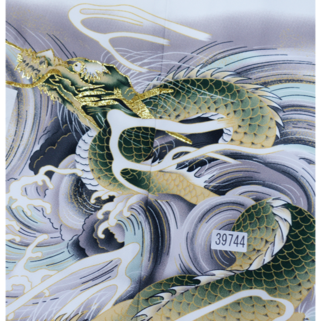 七五三 五歳 男児 羽織袴フルセット 金刺繍 白 龍 袴変更可 NO39744 七五三 五歳 男児 羽織袴フルセット 金刺繍 白 龍 袴変更可 NO39744