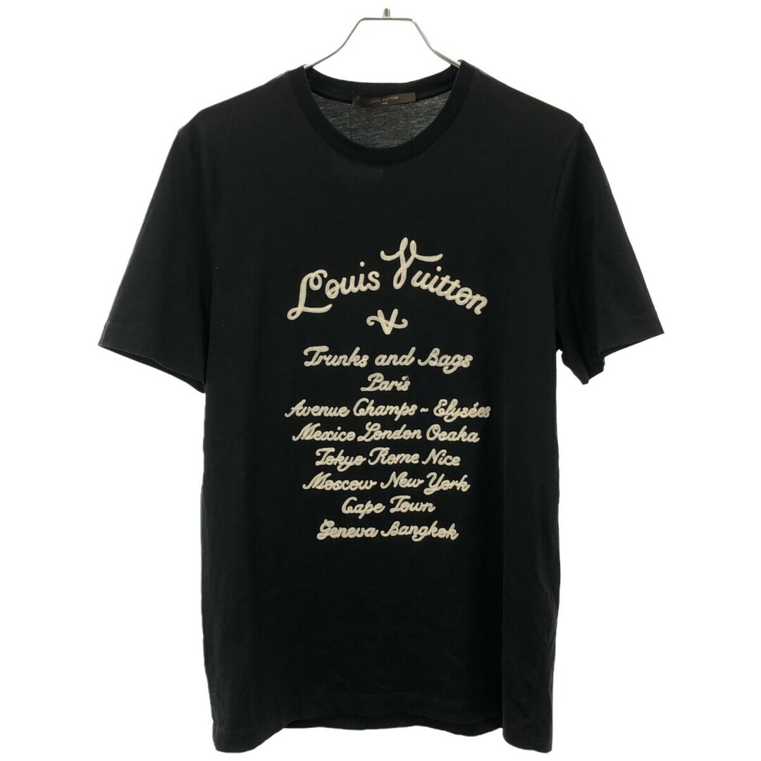 LOUIS VUITTON(ルイヴィトン)のLOUIS VUITTON ルイヴィトン 15SS エンブロイダリーロゴTシャツ ブラック M H7Y02WJEZ メンズのトップス(Tシャツ/カットソー(半袖/袖なし))の商品写真