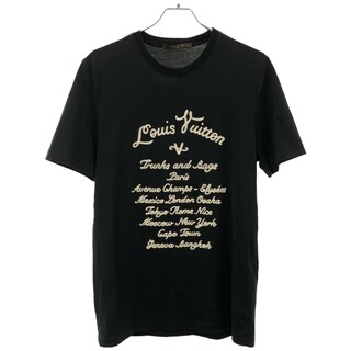 ルイヴィトン(LOUIS VUITTON)のLOUIS VUITTON ルイヴィトン 15SS エンブロイダリーロゴTシャツ ブラック M H7Y02WJEZ(Tシャツ/カットソー(半袖/袖なし))