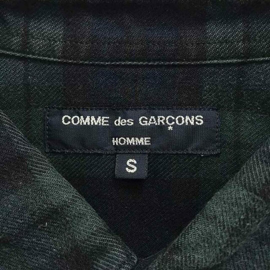 COMME des GARCONS HOMME(コムデギャルソンオム)のCOMME des GARCONS HOMME / コムデギャルソンオム | 2010AW | チェック切替 シャツ | S | ブルー / グリーン | メンズ メンズのトップス(Tシャツ/カットソー(七分/長袖))の商品写真