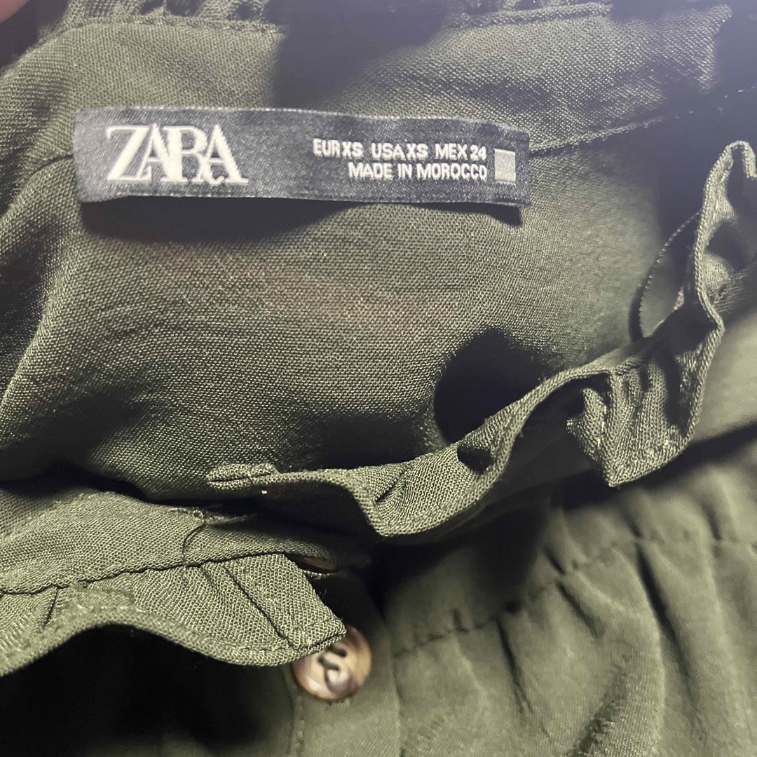 ZARA(ザラ)のZARA カーキ　チュニック　 レディースのトップス(チュニック)の商品写真