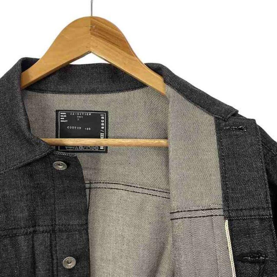 sacai(サカイ)の【新品】  sacai / サカイ | 2022SS | × BEYONDEXX ビヨンデックス別注 Denim Blouson デニムブルゾン ジャケット | 2 | ブラック | メンズ メンズのジャケット/アウター(その他)の商品写真