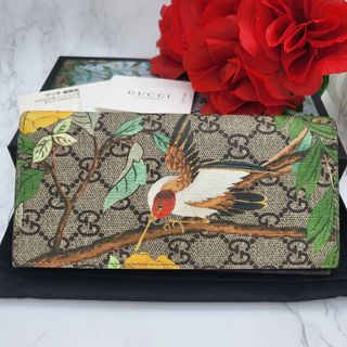 グッチ(Gucci)の【極美品】 GUCCI グッチ ティアン 長財布 財布 鳥(長財布)