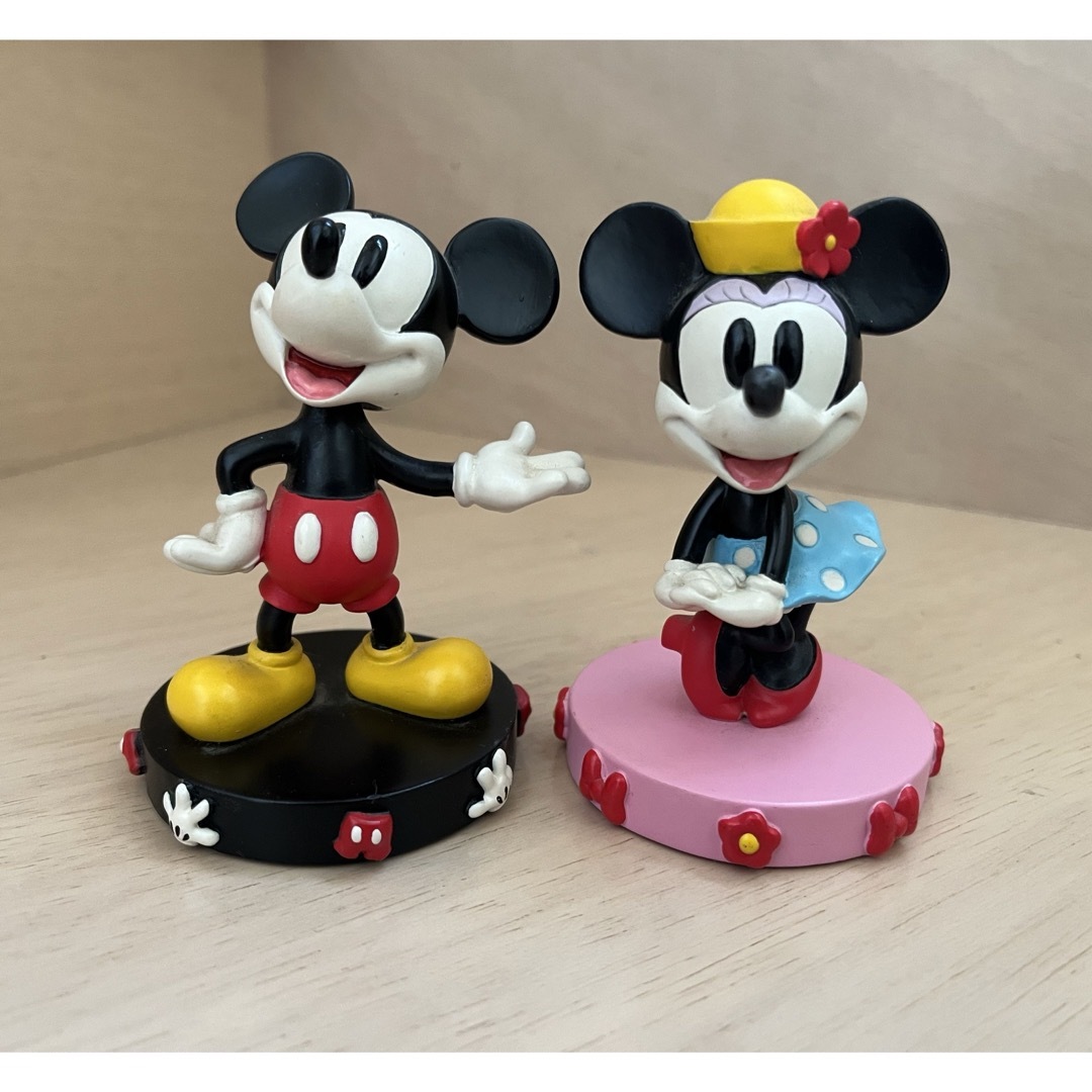 Disney - ディズニー ミッキー&ミニー 置物 首振り人形 レトロ Disney - ディズニー ミッキー&ミニー 置物 首振り人形 レトロ