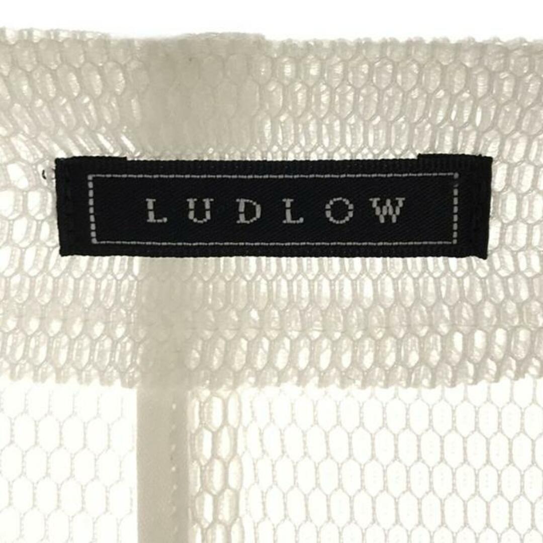 LUDLOW(ラドロー)の【美品】  LUDLOW / ラドロー | リボン メッシュ ロングワンピース | 1 | ホワイト | レディース レディースのワンピース(ロングワンピース/マキシワンピース)の商品写真