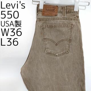 リーバイス(Levi's)のW36 Levi's リーバイス550 ワイドデニム バギー 90s USA製(デニム/ジーンズ)