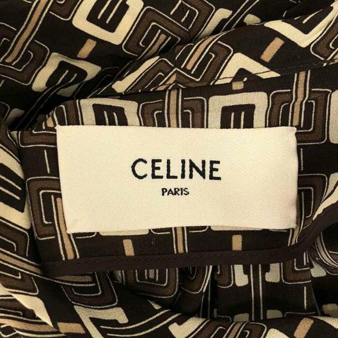 CELINE - CELINE / セリーヌ | 総柄 リボン タイ ギャザー CELINE - CELINE / セリーヌ | 総柄 リボン タイ ギャザー