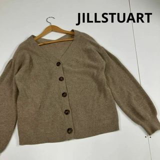 ジルスチュアート(JILLSTUART)のジルスチュアート　カーディガン　アンゴラ　ウール　古着女子　抜襟　ゆる首(カーディガン)