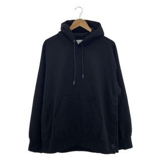 サカイ(sacai)の【新品】  sacai / サカイ | S Sweat Jersey Hoodie サイドスリット スウェット フーディ プルオーバーパーカー | 3 | ブラック | メンズ(スウェット)