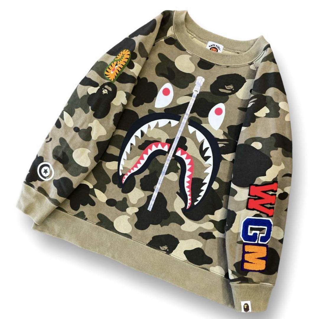 A BATHING APE BAPE KIDS 迷彩長袖Tシャツ 140