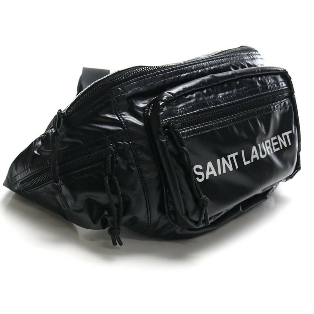 Saint Laurent(サンローラン)のサンローラン ボディバッグ 581375 HO21Z 1054 ブラック メンズのバッグ(ボディーバッグ)の商品写真