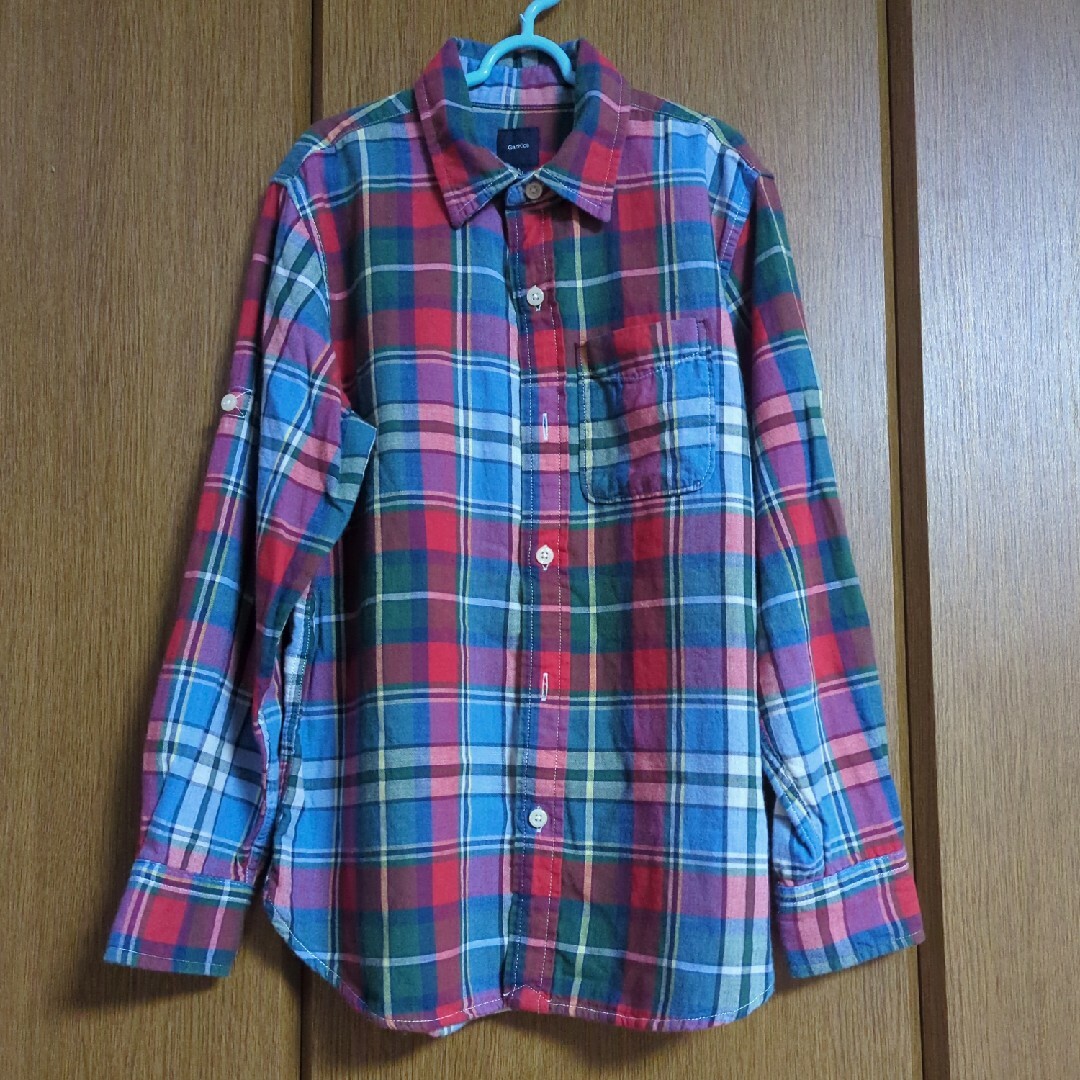 GAP Kids(ギャップキッズ)のGAP kids  チェックシャツ　140cm キッズ/ベビー/マタニティのキッズ服男の子用(90cm~)(ブラウス)の商品写真