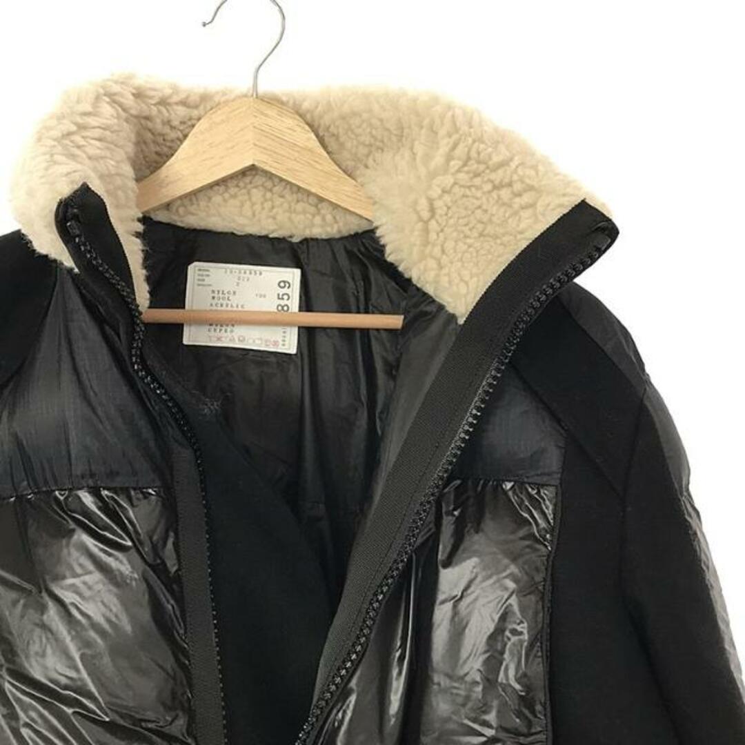 sacai(サカイ)の【美品】  sacai / サカイ | 2023AW | Faux Shearling Padded ブルゾン | 2 | ブラック | レディース レディースのジャケット/アウター(その他)の商品写真