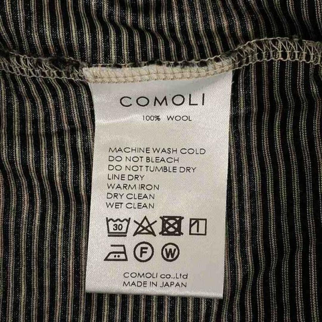 COMOLI(コモリ)の【美品】  COMOLI / コモリ | サマーウール天竺 Tシャツ / X01-05013 | 2 | ブラック/ブラウン系 | メンズ メンズのトップス(Tシャツ/カットソー(半袖/袖なし))の商品写真