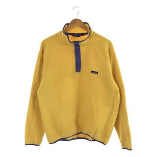 パタゴニア(patagonia)のPatagonia / パタゴニア | 80s ヴィンテージ USA製 三角タグ スナップT プルオーバー フリースジャケット | XL | イエロー | メンズ(その他)