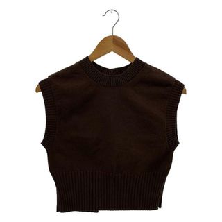 オーラリー(AURALEE)の【美品】  AURALEE / オーラリー | 2022SS | COTTON DRY KNIT VEST ドライ ニットベスト | 1 | ブラウン | レディース(ベスト/ジレ)