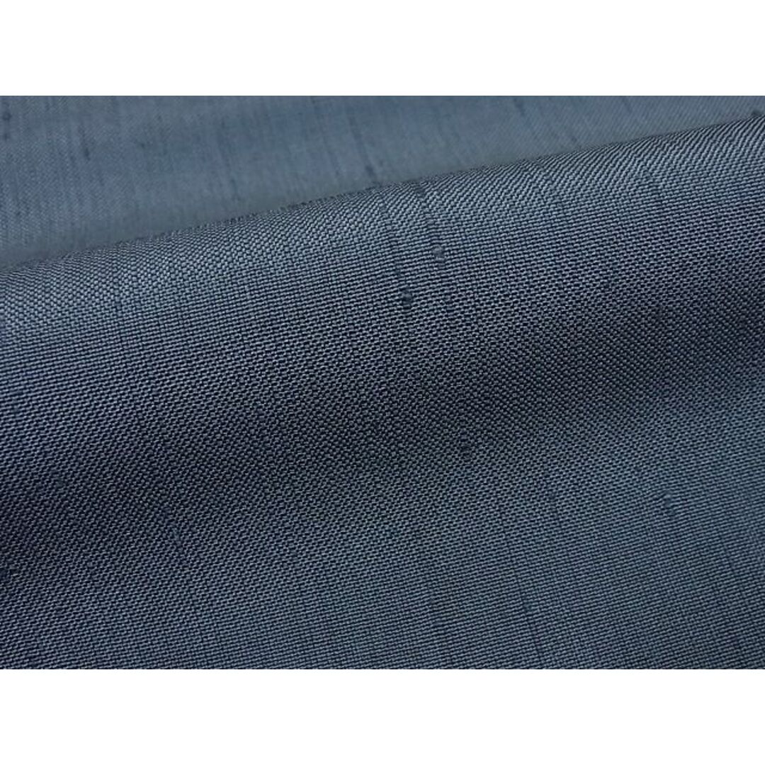 平和屋1■極上　男性　キングサイズ　単衣　紬　藍鉄色　逸品4s287 メンズの水着/浴衣(着物)の商品写真