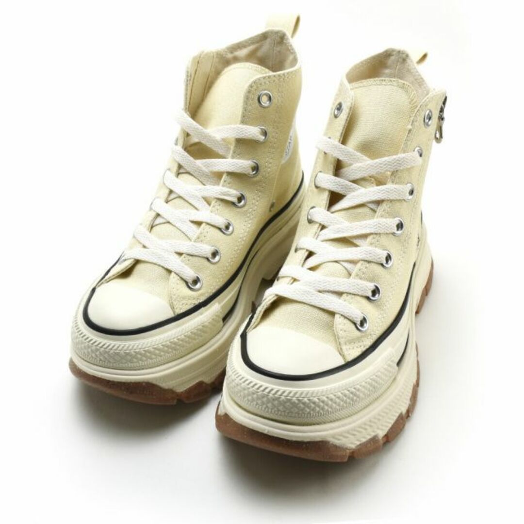 CONVERSE(コンバース)の【BUTTER WHITE】コンバース CONVERSE (R) トレックウエーブ Z HI レディース ハイカット 厚底 ジッパー バターホワイト 白 ALL STAR (R) TREKWAVE Z HI【送料無料】 レディースの靴/シューズ(スニーカー)の商品写真