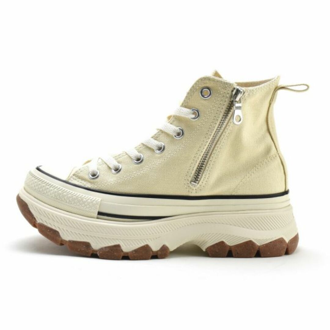 CONVERSE(コンバース)の【BUTTER WHITE】コンバース CONVERSE (R) トレックウエーブ Z HI レディース ハイカット 厚底 ジッパー バターホワイト 白 ALL STAR (R) TREKWAVE Z HI【送料無料】 レディースの靴/シューズ(スニーカー)の商品写真