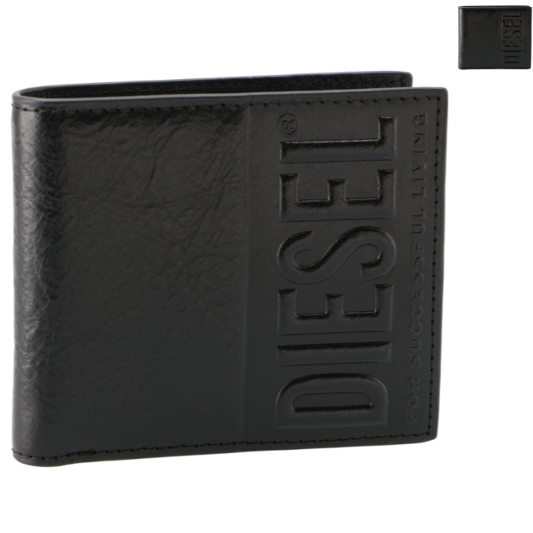 DIESEL(ディーゼル)のディーゼル DIESEL 財布 二つ折り DSL 3D 折りたたみ ジップウォレット 小銭入れ付き 二つ折り財布 2024年春夏新作 X09830 P0503  レディースのファッション小物(財布)の商品写真