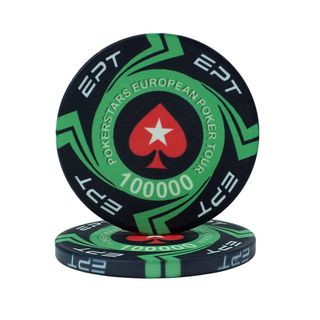 EPT ポーカーチップ $100,000-25枚 (トランプ/UNO)