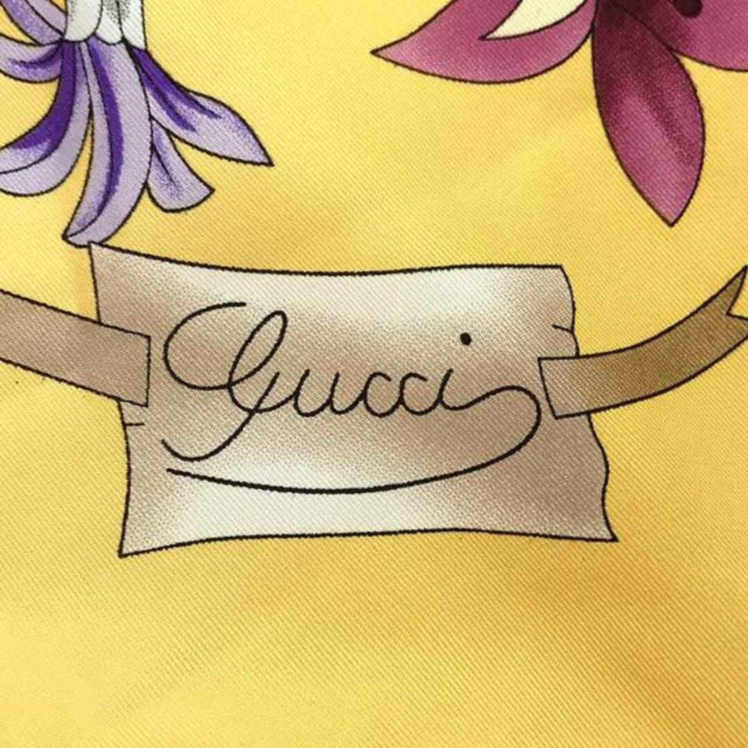 Gucci(グッチ)のGUCCI / グッチ | フラワープリント シルクスカーフ | マルチカラー レディースのレディース その他(その他)の商品写真